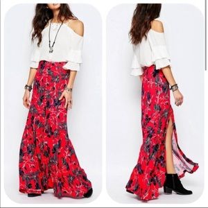 Free People • Red Smooth Sailing Skirt